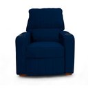 Ver imagem 3 de Poltrona Reclinável Sofia Veludo Azul com Porta Copos Loja Sheep