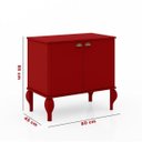 Ver imagem 1 de Gabinete de Banheiro Provençal Completo Balcão Cuba e Espelho - Vermelho