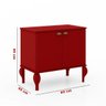 Gabinete De Banheiro Provençal Completo Balcão Cuba e Espelho - Vermelho - 1