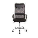 Ver imagem 4 de Kit Com 2 Cadeiras Para Escritório Presidente Com Apoio Lombar E Encosto Em Tela