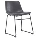 Ver imagem 1 de Cadeira Decorativa Sala de Estar Recepção Fixa Maia Pu Preto - Gran Belo