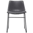 Ver imagem 7 de Cadeira Decorativa Sala de Estar Recepção Fixa Maia Pu Preto - Gran Belo