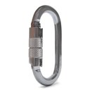 Ver imagem 1 de Mosquetão Sideup Aço Oval Tripla Trava Automática 25kn Ce En Nbr Cromado