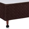 Conjunto Castor Molas Class Tecnopedic Brown One Face Box Castor Marrom Casal 138x188x65cm - 4