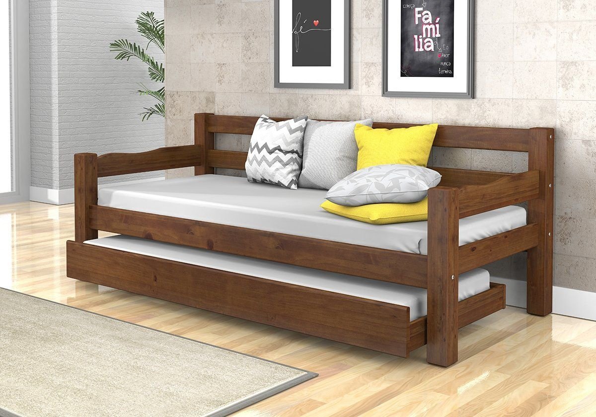 Bicama / Sofá cama de madeira maciça - Confort mod02 - 1
