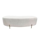 Ver imagem 4 de Puff Decorativo Alana Bouclé Marfim