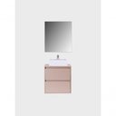 Ver imagem 5 de Gabinete para Banheiro com Cuba e Armario 60cm Mdf Rosa Dubai - On Móveis