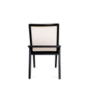 Ver imagem 3 de Cadeira Venezia Preta em Madeira Maciça Durabilidade encosto Tela Sextavada em Padrão Hexagonal