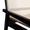 Ver imagem 7 de Cadeira Venezia Preta em Madeira Maciça Durabilidade encosto Tela Sextavada em Padrão Hexagonal