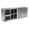 Armário Aéreo Atual Inox AA-430 em Aço Inox 430 1 Metro - 2