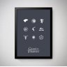 Quadro Game of Thrones Casas - 1