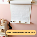 Ver imagem 6 de Lousa de Parede Branca Infantil – Criativa para Desenho e Pintura (Duo) + Bobina de Papel