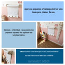 Ver imagem 7 de Lousa de Parede Branca Infantil – Criativa para Desenho e Pintura (duo) + Bobina de Papel