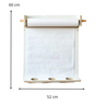 Lousa de Parede Branca Infantil – Criativa para Desenho e Pintura (duo) + Bobina de Papel - 2