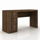 Ver imagem 2 de Conjunto para Home Office 03 Peças Nogal - Tecno Mobili