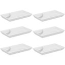 Ver imagem 1 de Kit 6 Pratos para Sushi Comida Japonesa com Porta Shoyu Comida Oriental Branco Uno Coza