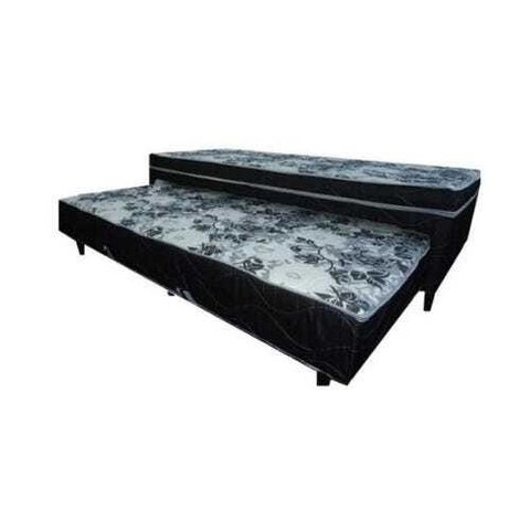 Cama Box Solteiro Conjugado com Auxiliar Bicama Espuma Ortopédica