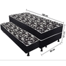 Cama Box Solteiro Conjugado com Auxiliar Bicama Espuma Ortopédica - 4