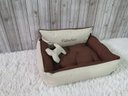 Ver imagem 4 de Cama P Dourado e Marrom Pet Colchão para Cachorro Caminha P Caes e Gatos Personalizada com Nomes