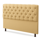 Ver imagem 3 de Cabeceira Mais Calçadeira Baú Casal 140cm para Cama Box Sofia Suede Bege