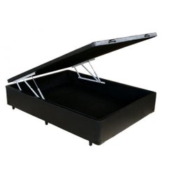 Cama Box Baú Casal 138x188 Preto - 1