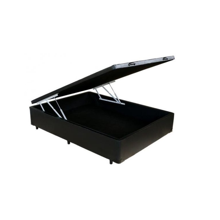 Cama Box Baú Casal 138x188 Preto