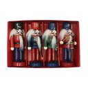Ver imagem 2 de Kit 4 Soldados Quebra Nozes Tradição Enfeite Natalino 12cm