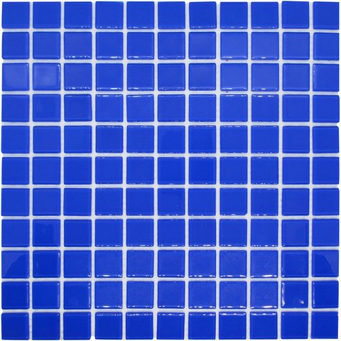 Pastilha de Vidro La Bella Cristal Lisa Azul 30x30cm