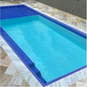 Ver imagem 3 de Pastilha de Vidro La Bella Cristal Lisa Azul 30x30cm