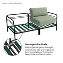 Ver imagem 6 de Sofá Living Modular Industrial 2 Lugares Basileia 240cm Yescasa Veludo Tx Verde Pistache