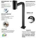 Ver imagem 3 de Torneira Para Cuba Apoio Loren Code Black 1195 B55 Lorenzetti