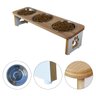 Comedouro Elevado Pet Triplo Cachorro Mdf Linha Básica - Amadeirado - 5