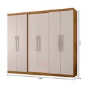 Ver mais imagens de Guarda Roupa Casal 6 Portas 4 Gavetas com Pés News 6000-50 Araplac