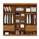 Ver imagem 5 de Guarda Roupa Casal 6 Portas 4 Gavetas com Pés News 6000-50 Araplac