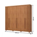 Ver imagem 4 de Guarda-roupa Casal Norton 6 Portas 4 Gavetas Flex Nature - Henn