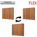 Ver imagem 2 de Guarda-roupa Casal Norton 6 Portas 4 Gavetas Flex Nature - Henn