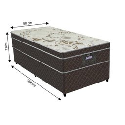 Cama Box Casal Gazin Gazin Mola Pérola Negra 88x188 - 3 Cama Box Casal Gazin Gazin Mola Pérola Negra 88x188 - 3