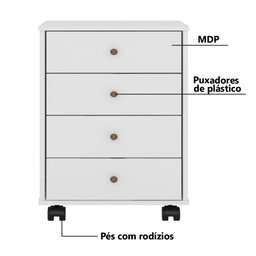 Gaveteiro para Escritório Demóbile Presence - 4