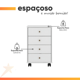Gaveteiro para Escritório Demóbile Presence - 5