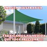 TELA SOMBRA TOLDO SOMBREAMENTO VERDE 95% 6 X 9 BAINHA ILHOS - 5