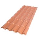Ver imagem 1 de Telha Colonial 3,28mx86cmx2mm Pvc Terracota Afort
