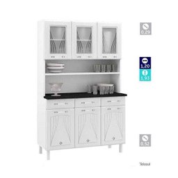 Kit Cozinha Compacta Star Telasul Com Vidro - 3 Kit Cozinha Compacta Star Telasul Com Vidro - 3