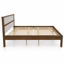 Ver imagem 4 de Cama de Casal 138cm CM8005 Nogal/Branco - Tecno Mobili
