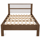 Ver imagem 3 de Cama de Casal 138cm CM8005 Nogal/Branco - Tecno Mobili
