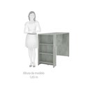 Ver imagem 3 de Bancada Mesa Gourmet para Cozinha 150cm X 97cm com 3 Prateleiras Suprema Luciane Móveis