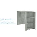Ver imagem 5 de Bancada Mesa Gourmet para Cozinha 150cm X 97cm com 3 Prateleiras Suprema Luciane Móveis