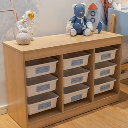 Nicho Infantil Organizador Mdf Carvalho Quater Móveis - 5