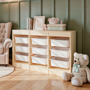 Ver imagem 1 de Nicho Infantil Organizador Mdf Carvalho Quater Móveis