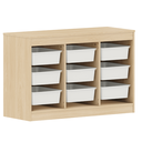 Ver imagem 3 de Nicho Infantil Organizador Mdf Carvalho Quater Móveis