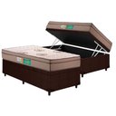 Ver imagem 6 de Cama Box Baú Casal: Colchão Espuma D33 Polar Pérola + Base Crc Courano Brown (138x188)